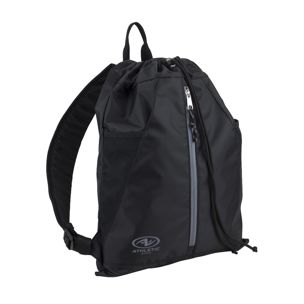 Black Drawstring Backpack